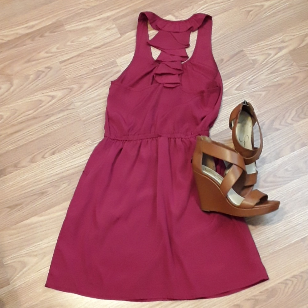 Burgundy Dress